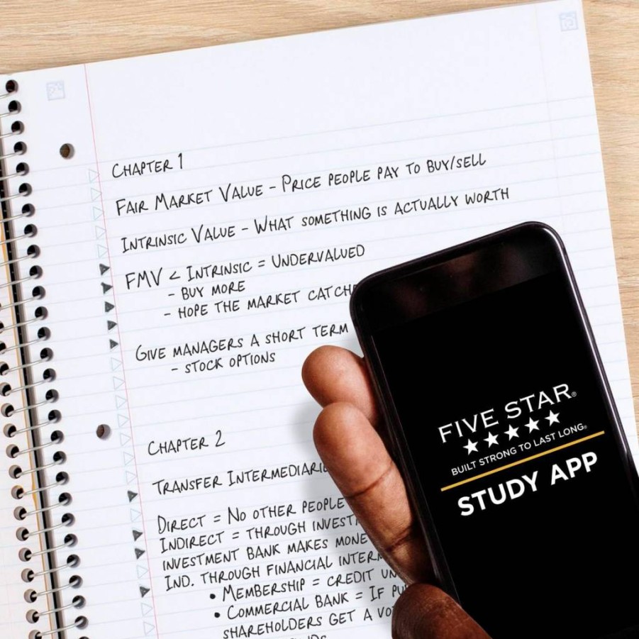Five Star 3-Pack Spiral Notebooks with Study App, 5 Subject College Ruled, 200 Sheets, 11" x 8.5", Wired - Black, White, Amethyst Purple (38500) for School & College