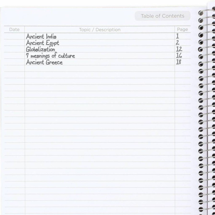 Five Star 3-Pack 1-Subject Spiral Notebooks, College Ruled, 11" x 8.5", 100 Sheets per Notebook, Customizable Covers (Forest Green, Fire Red, Pacific Blue)